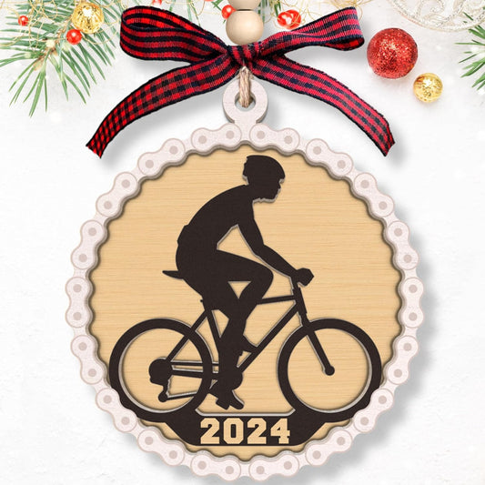 Bicycle Ornaments - Bicycle Christmas Ornament - Bike Gifts, Bike Riders Gifts for Women, Men - Wood Ornament