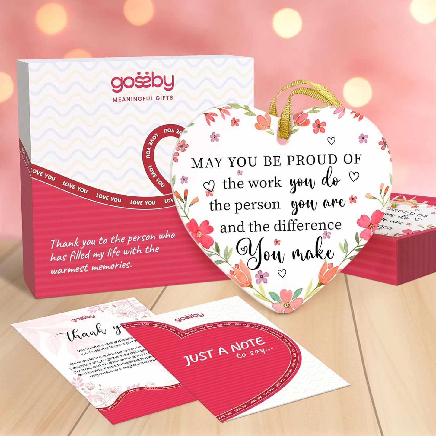 May You Be Pround of The Work That You Do Ornament - Thank You, Appreciation Gift for Coworker - Christmas, Farewell, Goodbye, Leaving Job, Going Away Gift Coworker - Ceramic Christmas Decor