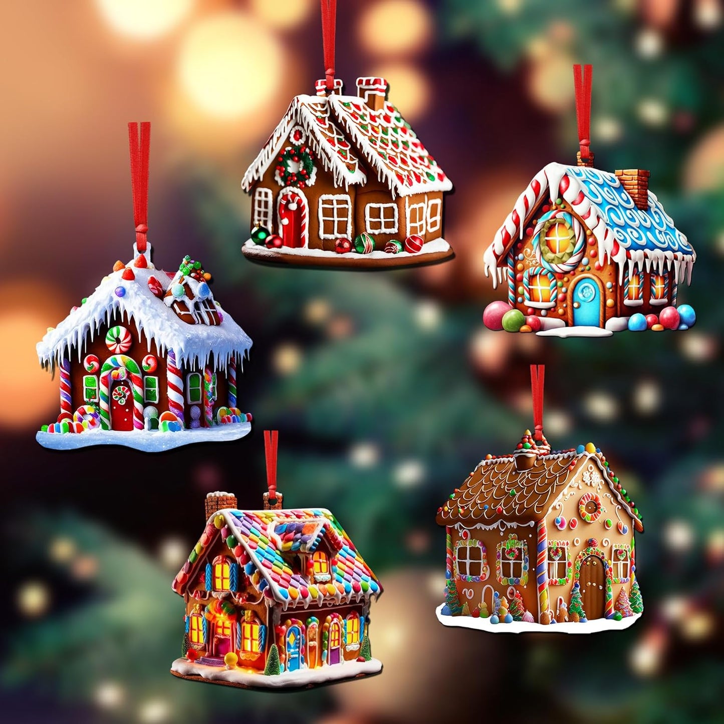 Christmas Tree Ornament Photo Frame Ornament Metal
