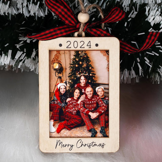 2024 Christmas Ornament, Merry Christmas Picture Frame Ornament 2024, Christmas Ornaments 2024, 2024 Christmas Ornament Picture Frame, 2x3 Picture Ornament, 2024 Photo Christmas Ornament
