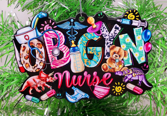 Health Care Worker Ornament - OBGYN Nurse Christmas Ornament