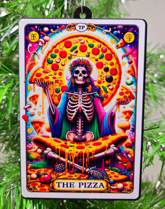 Pizza Ornament - The Pizza Tarot Card Ornament