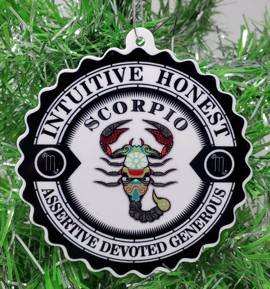 Scorpio Ornament - Zodiac Sign Christmas Ornament
