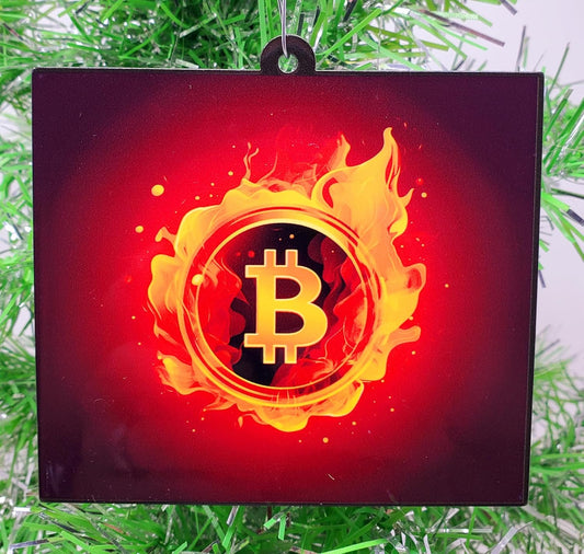 Bitcoin Ornament Cryptocurrency Christmas Ornament
