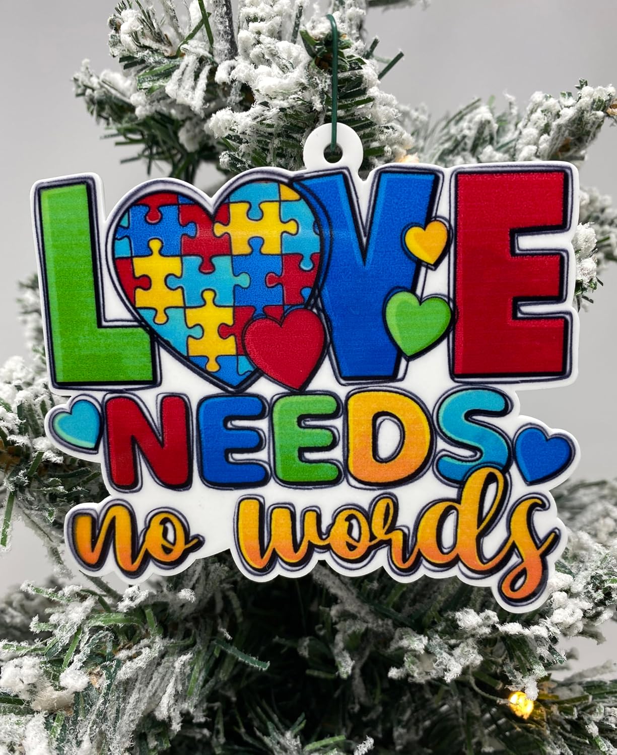 Autism Christmas Ornament, Autism Ornament