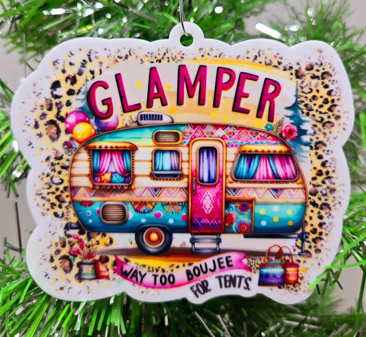 Camping Ornament - Glamping Camper Ornament