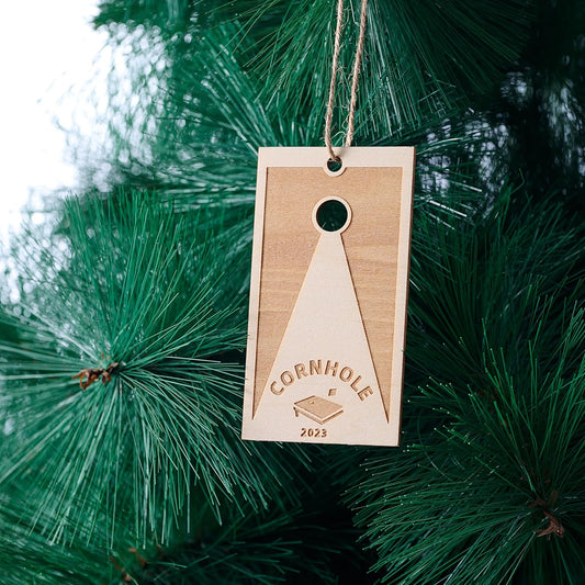 Cornhole Xmas Gift for Toss Lover, Sport Lover, Cornhole Ornament | 2023 Ornament | Sport Ornament