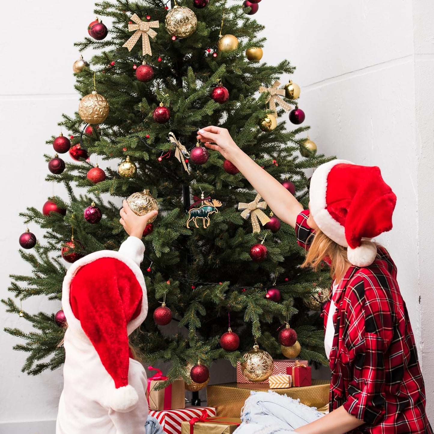 Moose Ornament - Moose Ornaments for Christmas Tree - Gifts for Christmas, Lovers Gifts - Wood Ornament