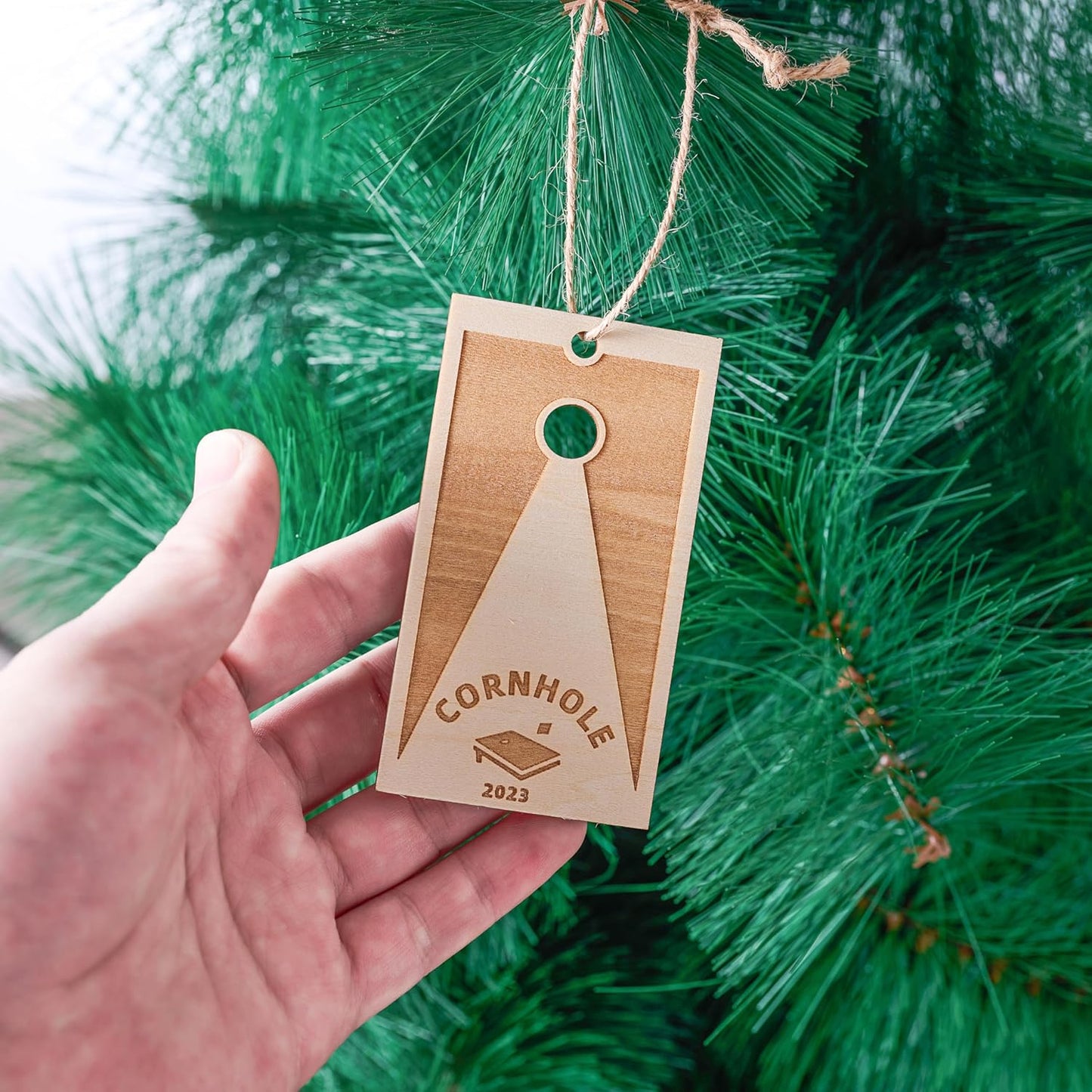 Cornhole Xmas Gift for Toss Lover, Sport Lover, Cornhole Ornament | 2023 Ornament | Sport Ornament