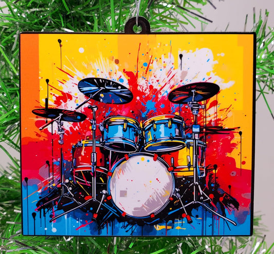 Drums Ornament - Drum Set Christmas Ornament