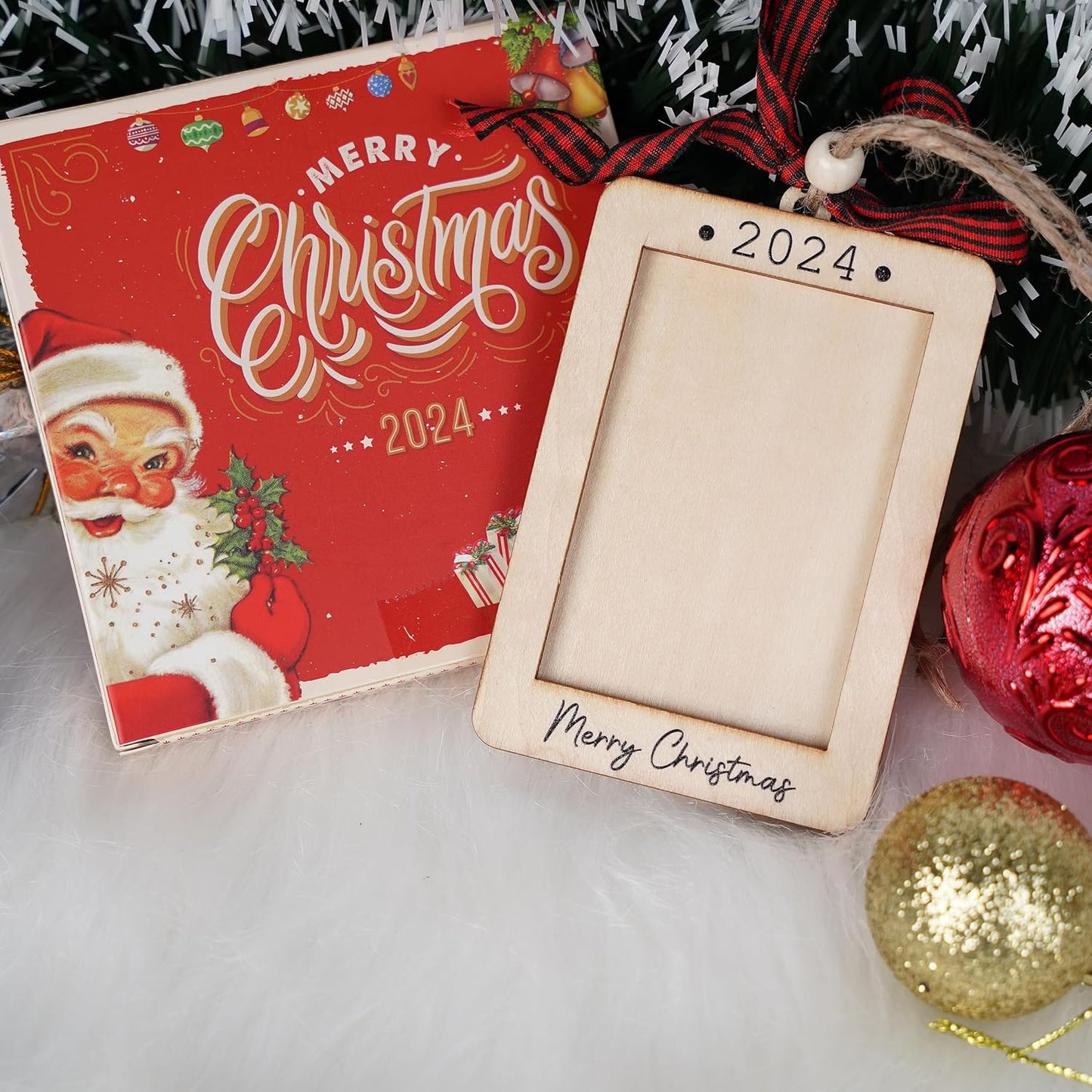 2024 Christmas Ornament, Merry Christmas Picture Frame Ornament 2024, Christmas Ornaments 2024, 2024 Christmas Ornament Picture Frame, 2x3 Picture Ornament, 2024 Photo Christmas Ornament