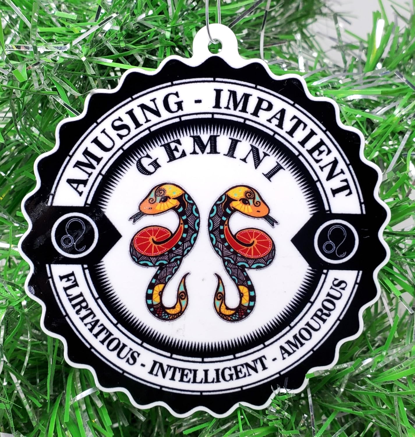 Gemini Ornament - Zodiac Sign Christmas Ornament
