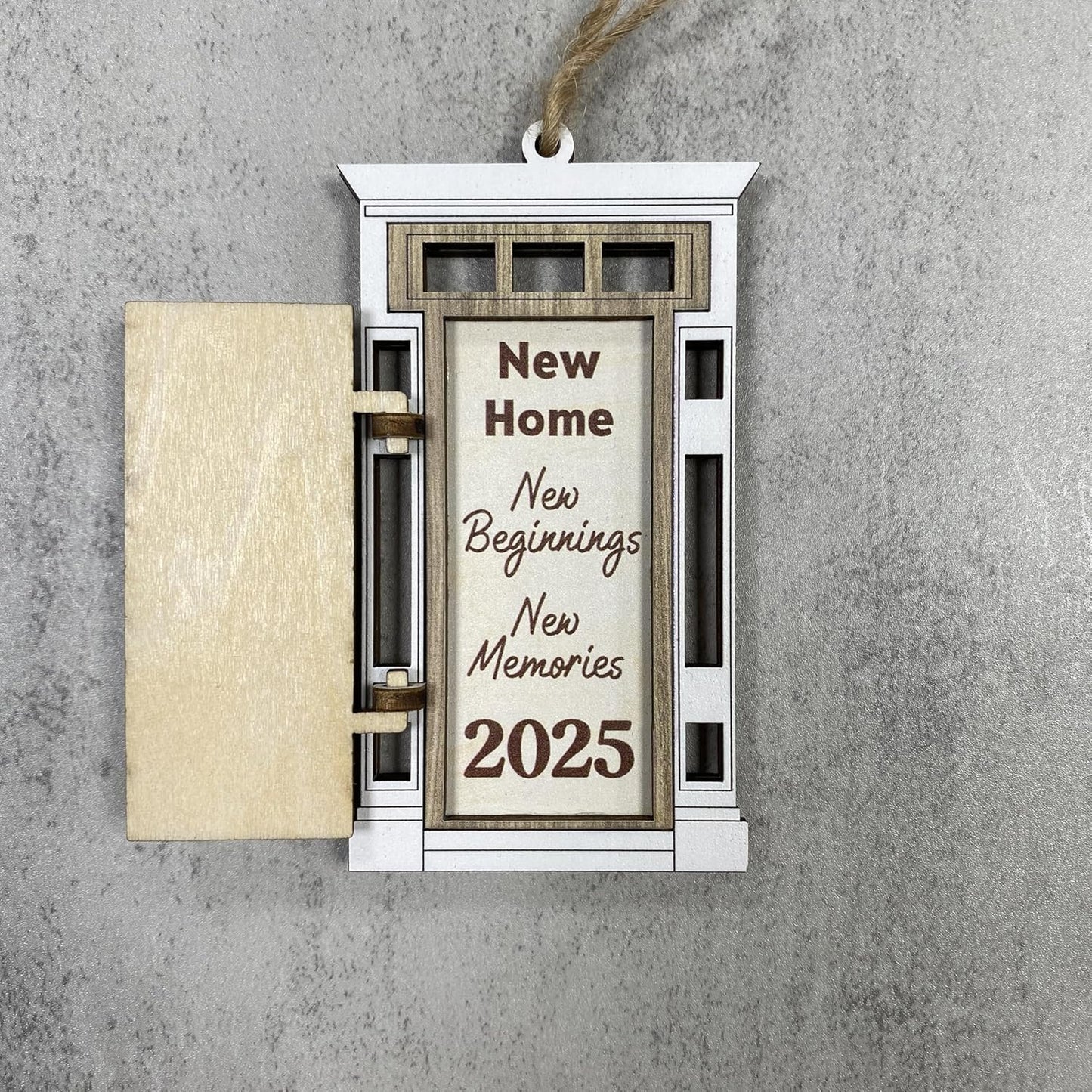 V VIBEPY New Home Ornament 2025, New House 1st Christmas 5 Layers Ornament, Housewarming Gifts, Xmas Tree Hanging Newlywed Ornaments