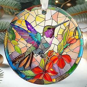 Hummingbird Colorful Ornament